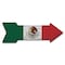 Signmission Mexico Flag Arrow Decal Funny Home Decor 18in Wide D-A-999746 - alternate 1